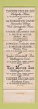 Matchbook Cover - Old Storrowton Tavern West Springfield MA WEAR
