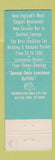 Matchbook Cover - Caesar's Monticello Restaurant Framingham MA
