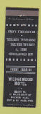 Matchbook Cover - Wedgewod Motel Palmer MA