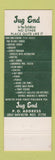 Matchbook Cover - Jug End Great Barrington MA