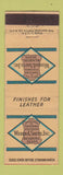 Matchbook Cover - Weber & Smith Leather Tanners Reading MA