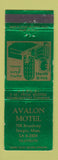 Matchbook Cover - Avalon Motel Saugus MA WEAR