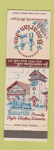 Matchbook Cover - Bavarian Inn Frankenmuth MI WEAR