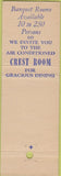 Matchbook Cover - Lenox Hotel Boston MA