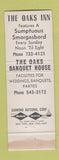 Matchbook Cover - Oaks Inn Springfield MA WEAR