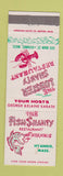 Matchbook Cover - Fish Shanty Restaurant Hyannis MA lobster