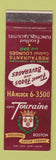 Matchbook Cover - Hotel Touraine Boston MA