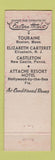 Matchbook Cover - Hotel Touraine Boston MA