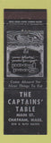 Matchbook Cover - Captains' Table Chatham MA WEAR
