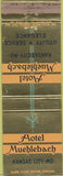 Matchbook Cover - Hotel Muehlebach Kansas City MO