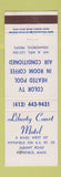Matchbook Cover - Liberty Court Motel Pittsfield MA