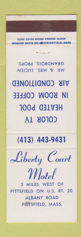 Matchbook Cover - Liberty Court Motel Pittsfield MA