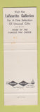 Matchbook Cover - Lafayette House Foxboro MA