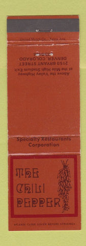 Matchbook Cover - The Chili Pepper Denver Colorado
