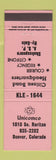 Matchbook Cover - Unicomco Denver Colorado HAM Radio COLOR MORE NEON ORANGE