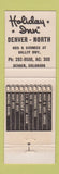 Matchbook Cover - Holiday Inn Denver Colorado North