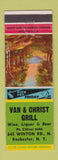 Matchbook Cover - Van Christ Grill Rochester NY