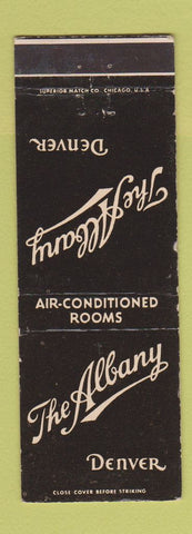 Matchbook Cover - Albany Hotel Denver Colorado WEAR