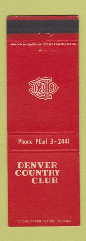 Matchbook Cover - Denver Country Club Colorado