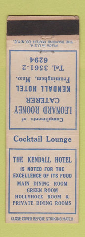 Matchbook Cover - Kendall Hotel Framingham MA WEAR