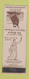 Matchbook Cover - Olympia Cafe Hyannis MA Pilgrim Cafe WORN