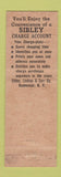 Matchbook Cover - Sibley's Lindsay Curr Rochester NY Store