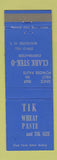 Matchbook Cover - Clark Stek O Tik Wheat Paste Rochester NY