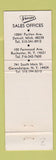 Matchbook Cover - Voplex Textile Plastic Products Rochester NY