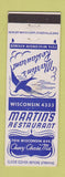 Matchbook Cover - Martin's Restaurant Chevy Chase MD WORN