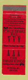 Matchbook Cover - The Three Kings Bethesda MD restaurant