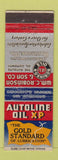 Matchbook Cover - Autoline oil gas Baltimore MD