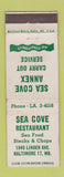 Matchbook Cover - Sea Cove Restaurant Baltimore MD WEAR