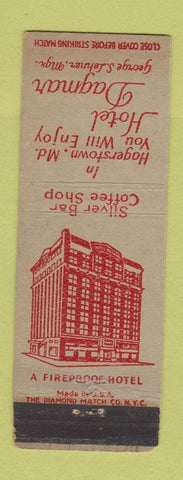 Matchbook Cover - Hotel Dagmar Hagerstown MD WEAR