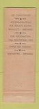 Matchbook Cover - Al Green Airport Restaurant Baltimore MD