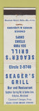 Matchbook Cover - Seager's Grill Arbutus MD WEAR