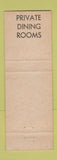 Matchbook Cover - The Town House Restaurant Baltimore MD WEAR