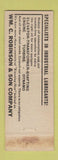 Matchbook Cover - Autoline oil WM Robinson Baltimore MD