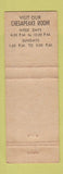 Matchbook Cover - Schaefer's Restaurant Chesapeake City MD