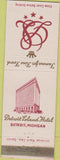 Matchbook Cover - Leland Hotel Detroit MI
