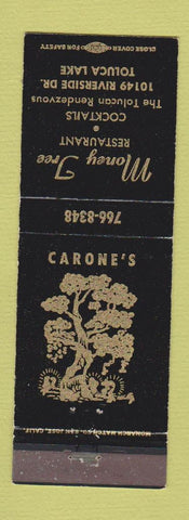 Matchbook Cover - Money Tree Restaurant Toluca Lake CA WEAR