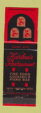 Matchbook Cover - Harlow's Restaurant Woodland Hills CA