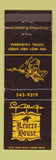 Matchbook Cover - Revere House Tustin CA