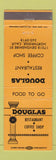 Matchbook Cover - Douglas Restaurant Coffee Shop Northridge CA
