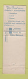 Matchbook Cover - Bit o Denmark Restaurnt Solvang CA