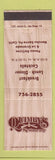 Matchbook Cover - Quimby's Restaurant Rancho Santa Fe CA