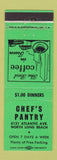 Matchbook Cover - Chef's Pantry North Long Beach CA GREEN