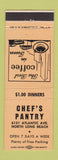 Matchbook Cover - Chef's Pantry North Long Beach CA PEACH
