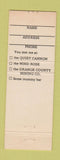 Matchbook Cover - Orange County Mining Company CA