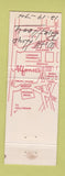 Matchbook Cover - Alfonse's Toluca Lake CA restaurant