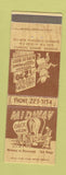 Matchbook Cover - Midway Chuck Wagon San Diego CA